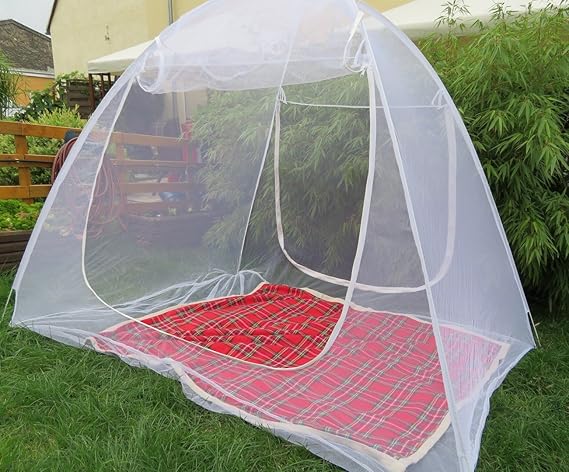 Schramm® Moskitonetz mobil 200x180x155cm Mückenschutznetz Baldachin Insektenschutz Fliegengitter Mückennetz Betthimmel Pop up