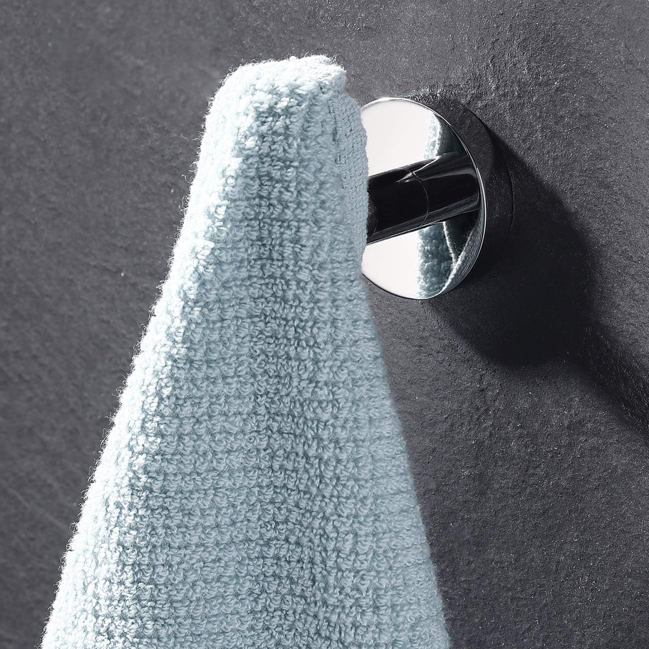 KES SUS 304 Stainless Steel Coat Hook Towel Robe Clothes Hook for Bath Kitchen Garage Heavy Duty Wall Mounted, Polished Finish 2 Pack, A2164-P2 - - 