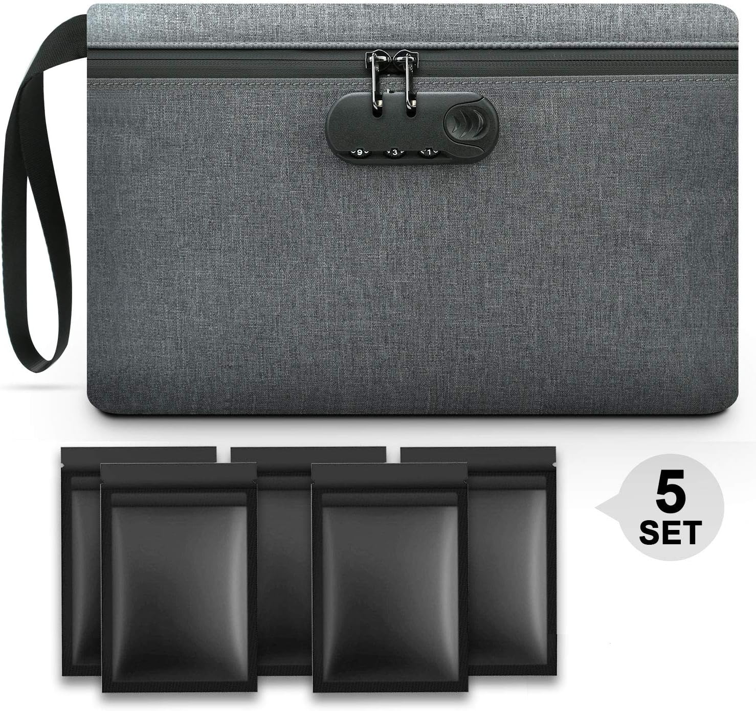 Smell Proof Bag with Lock, Odor Proof Stash PouchSmellproof