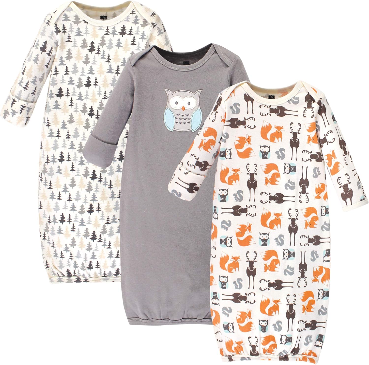 Hudson Baby Unisex Cotton Gowns: Clothing