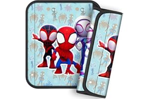 Akkya 2 Pack Seat Belt Cover Pad, Seatbelt Cushion Car Seat Strap Pads for Kids Cute Spider Carseat Stroller Shoulder Strap Protector Accessories