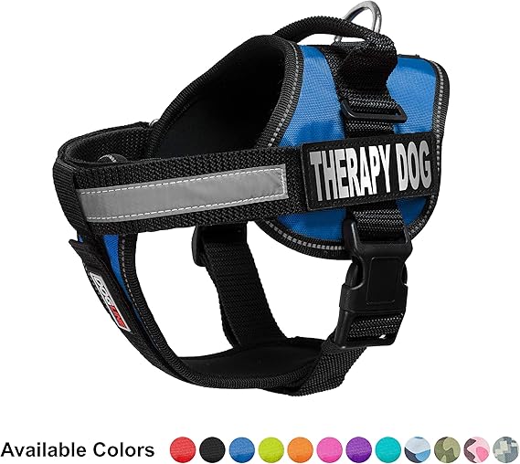 Dogline Vest Harness for Dogs and 2 Removable Therapy Dog