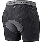 GGFLYING Bike Shorts for Men 6D Padded Cycling Underwear Mountain Biking Riding Bicycle Liner with Anti-Slip Leg
