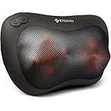 Etekcity Back Massager with 8 Heated Rollers, Shiatsu Massage Pillow To Relieve Neck/Shoulder Pain, Portable Deep Kneading for Home, Car, Office