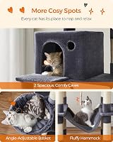 Feandrea Cat Tree 206 cm Large Tower with 13 Scratching Posts PCTR190G01V1 view 4