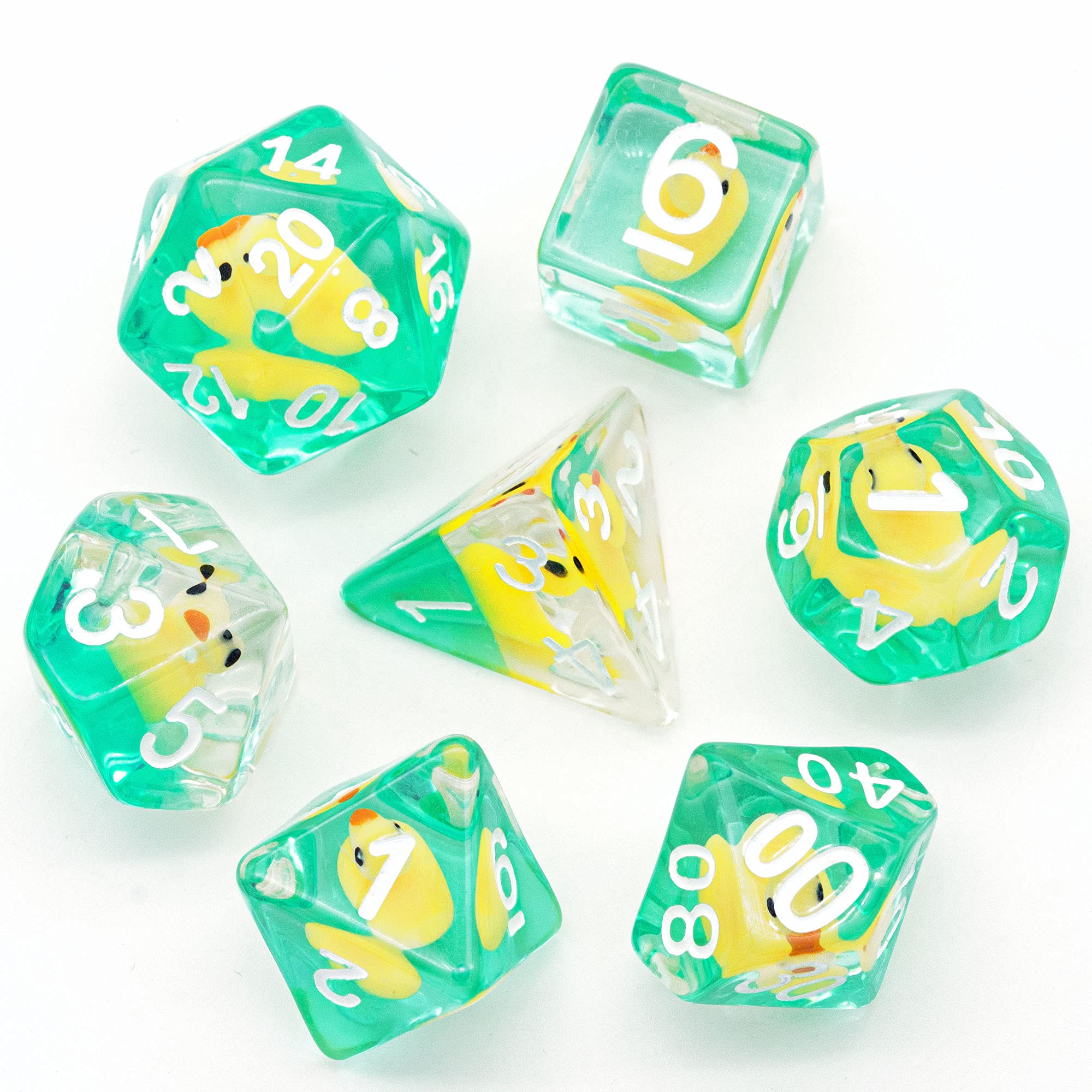 Mua Cusdie 7Die Dice DND, Polyhedral Dice Set Filled with Animal, for