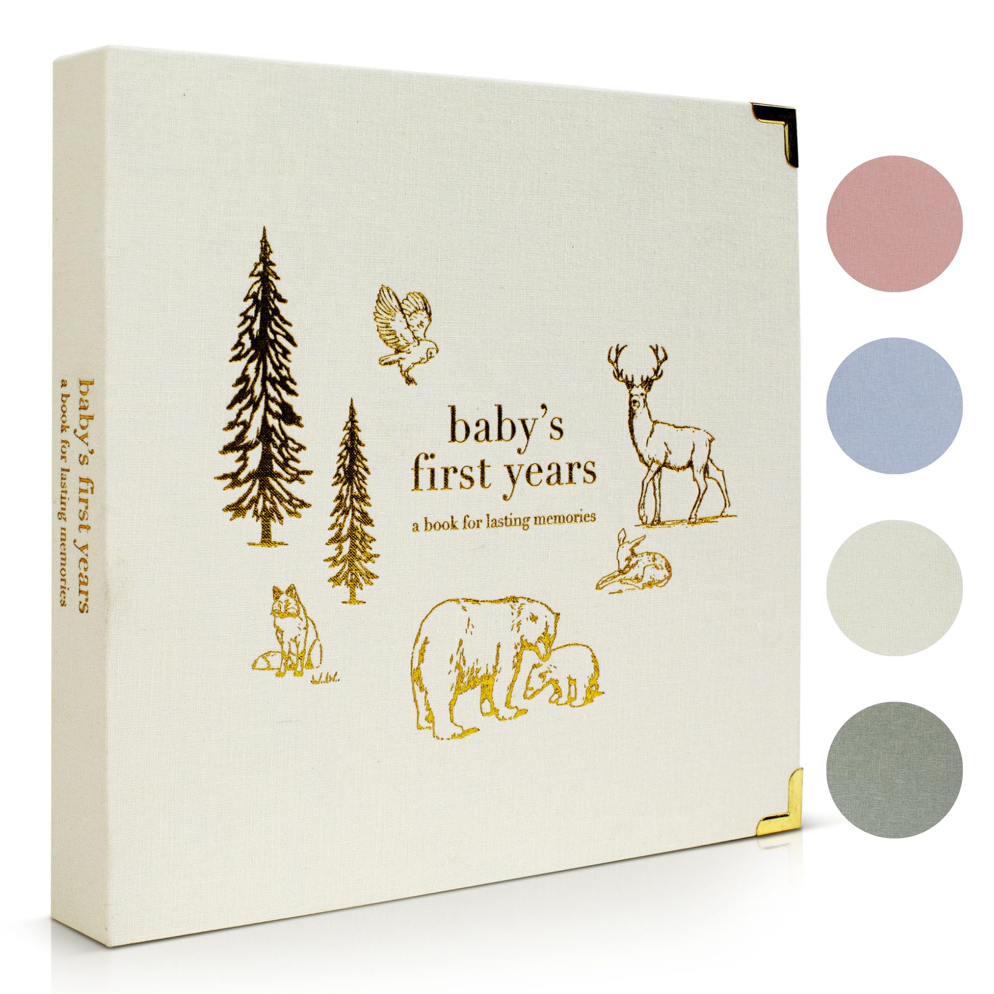 Photo 1 of Keepsake Baby Memory Book for Boys and Girls – Timeless First 5 Year Baby Book – Neutral Journal Scrapbook or Photo Album - Record a Milestone for Every Event from Birth to Age 5