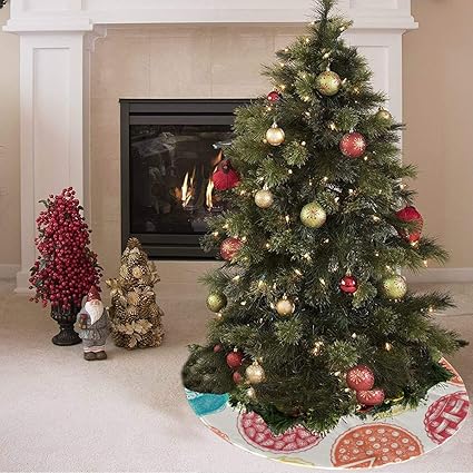 Albero Di Natale Amazon.Gonna Per Albero Di Natale Simpatico Delizioso Allettante Dessert Stampa Cibo Gonna Per Albero Moderna Poliestere Gonna Per Albero Di Natale Per Bambini Tappeto Per Decorazioni Per Feste Per Feste Or Amazon It