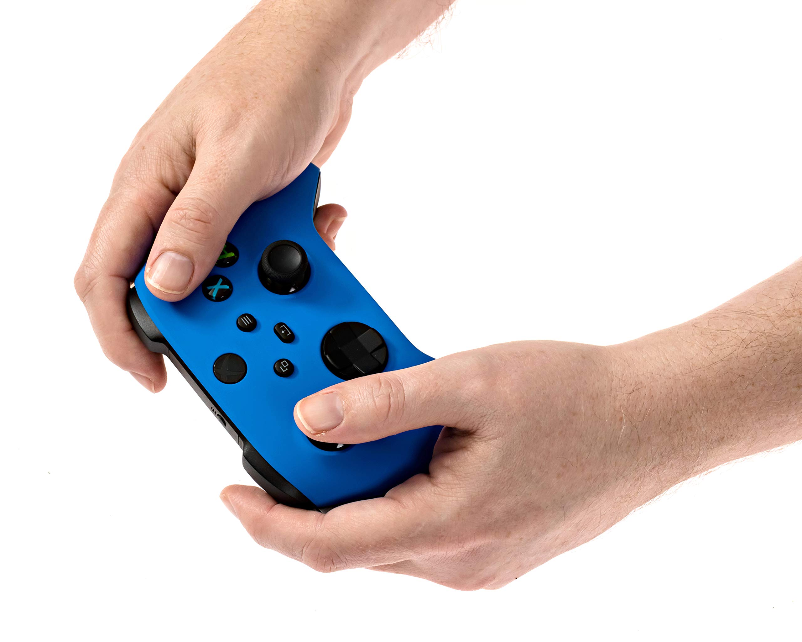 Xbox One Series X S Custom Soft Touch Controller - Soft Touch Feel, Added Grip, Cool Blue Color - Compatible with Xbox One, Series X, Series S