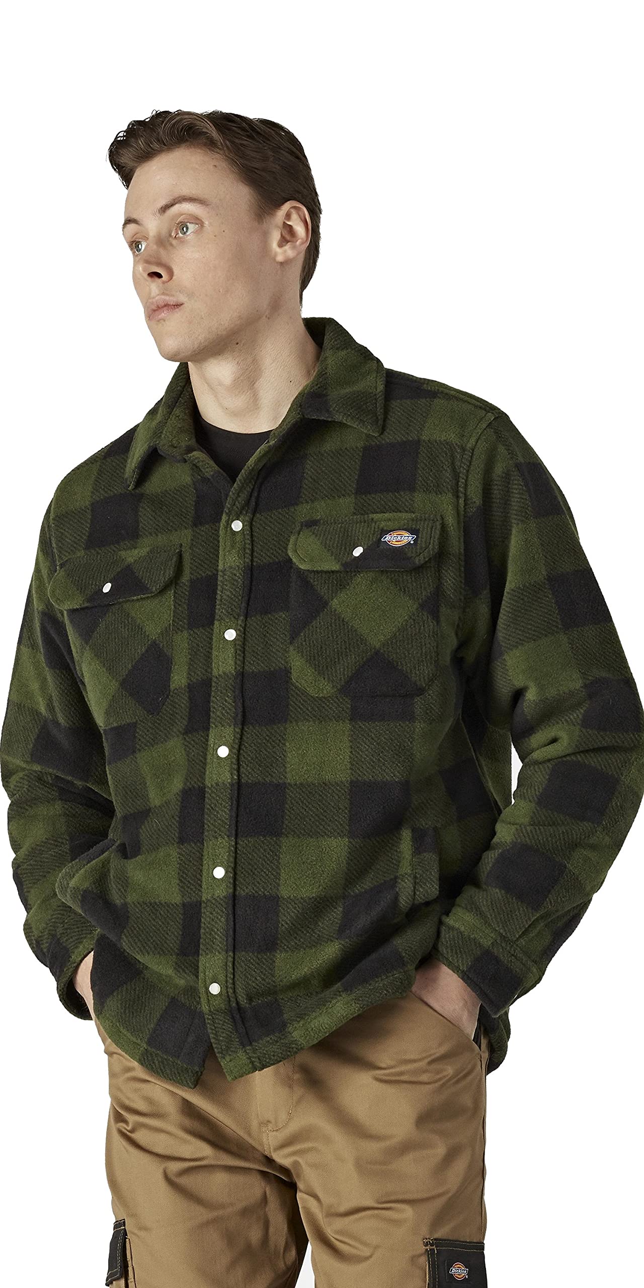 Dickies Portland Shirt SH5000 GR L Padded Work Shirt, Green