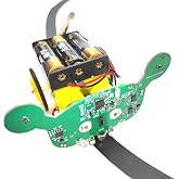Gearotons Line Following Robot Kit Smart Robot Assembly Project Kit Obstacle Avoidance Robot with Music DIY Kit Educational Robot Toy, Medium