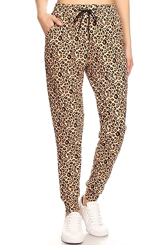 Leggings Depot Women's Jogger Track Cuff Sweatpants with Pockets