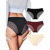 Avidlove Sexy Panties for Women Lace Cheeky Bikini Underwear Seamless Hipster