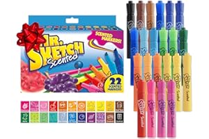 Mr. Sketch Scented Markers, Chisel Tip, Assorted Colors 22 Count - Fun for Kids, Spark Creativity, Holiday Gift, Stocking Stuffer