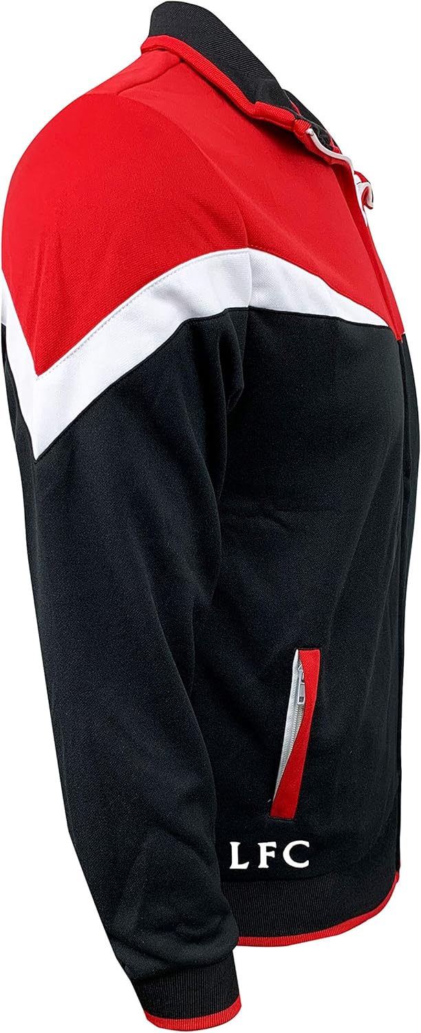 Men's Liverpool Jacket With Zipper pockets, Licensed Official Liverpool Track Jacket Adult Sizes: Clothing