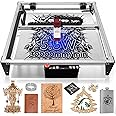 LUNYEE Laser Engraver 50W Laser Cutter,30000mm/min Engraving Speed,5.5W Output Power,CoreXY High-Speed Structure,Two-axis Linear Guide Rail,0.06mm Laser Spot for Wood and Metal,Acrylic,Leather etc