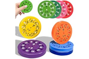 ZDCZ Math Fidget Spinners,Ideal Stress Relief Toys Adult Stress Relief Spinner Relief,Autism for Kids Valentines Day Gifts, Learning Multiplication and Division, Math Game for Home School Classroom