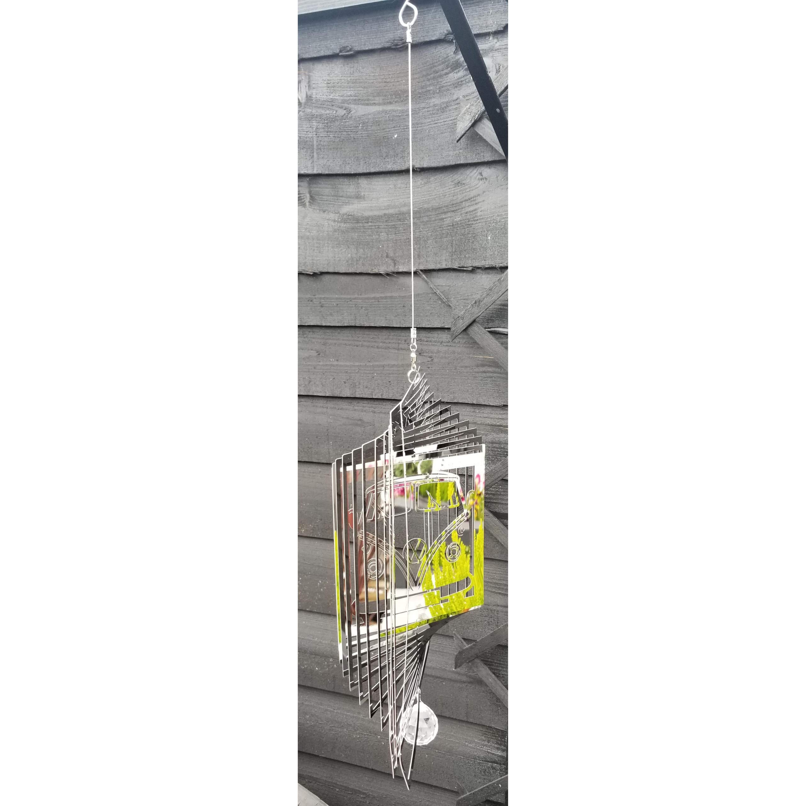 SK Style Stainless Steel Wind Spinner For Home Or Garden - Classic VW Camper