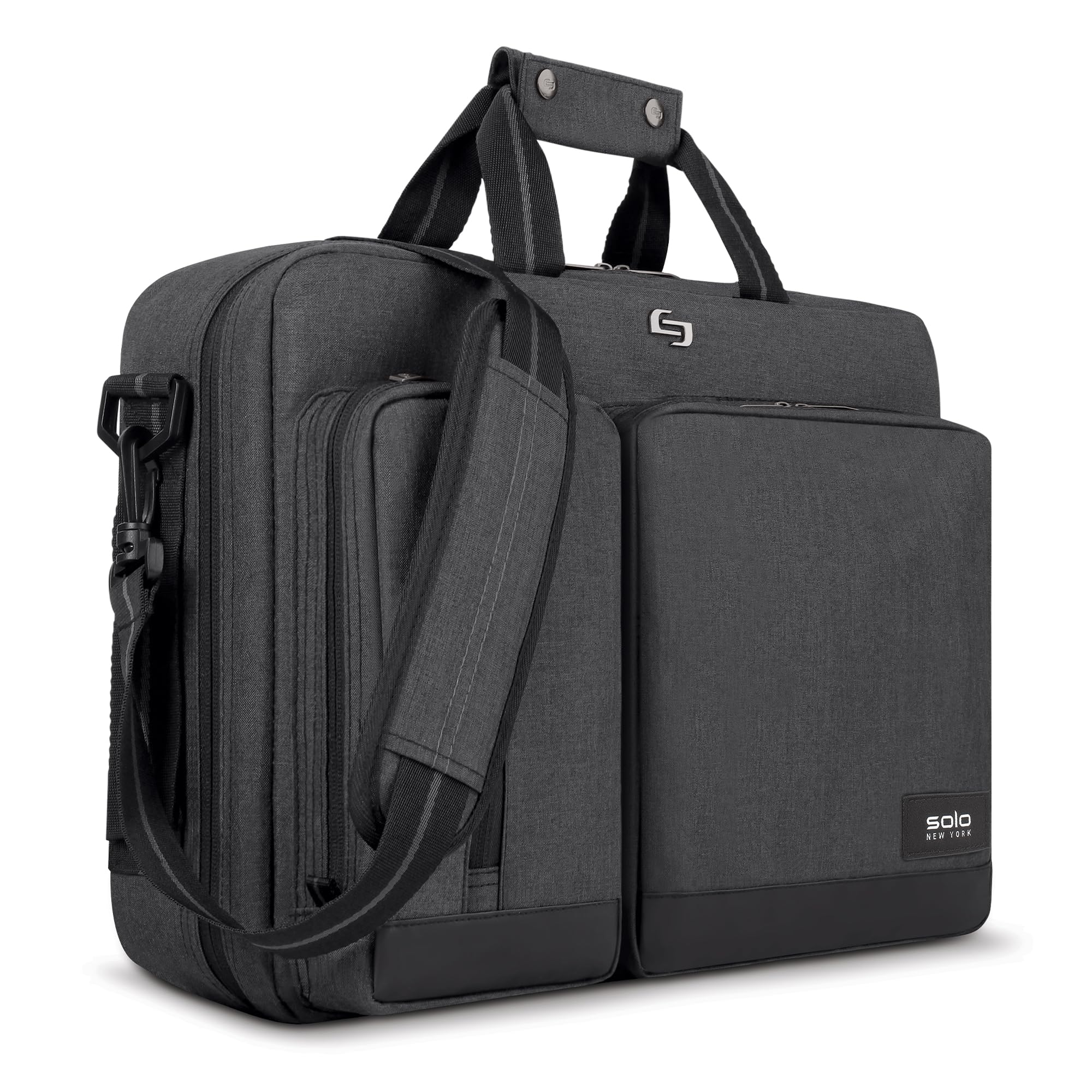 Solo New York Hybrid Briefcase Backpack - Laptop Carrying Bag, Fits 15.6