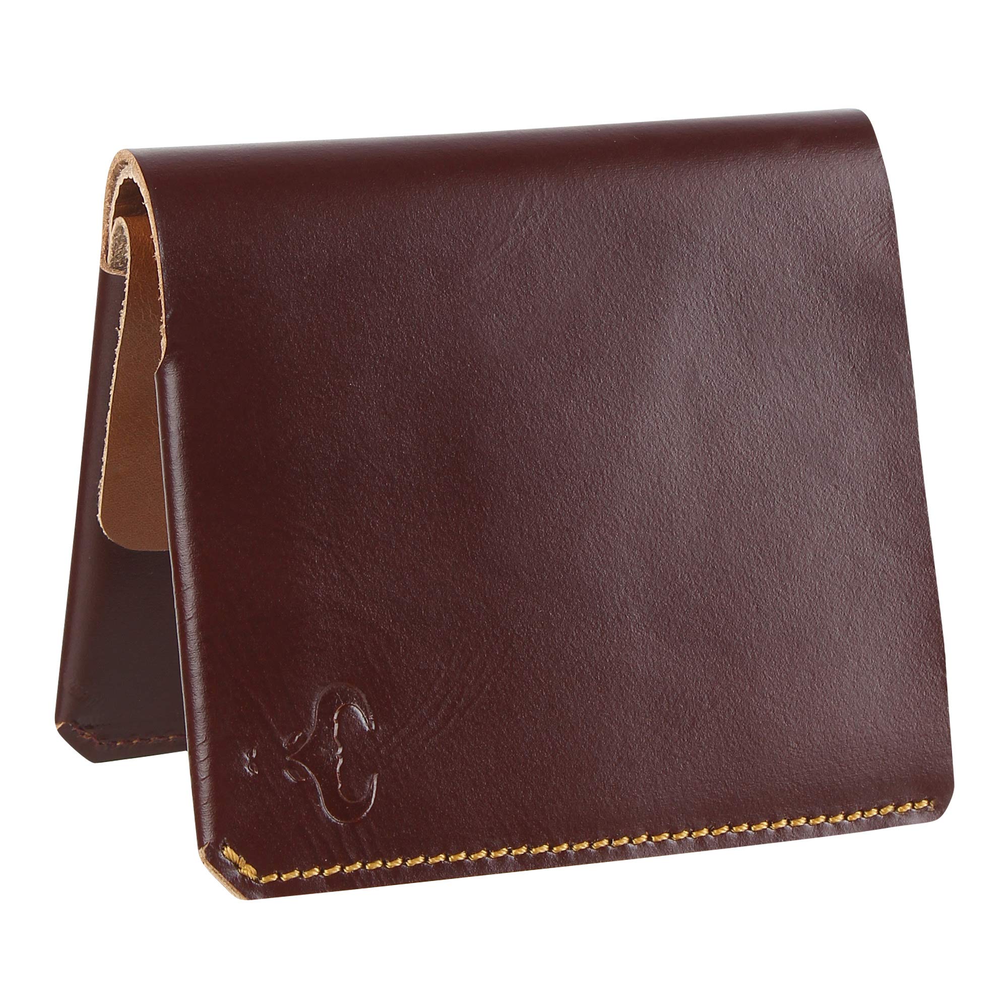 Wallets for Men, Genuine Leather Mens Wallet, Front Pocket Wallet, Slim Bifold Wallet, Bifold Purse, Wallet for Men, Stylish Design Wallet Dual Colour – Brown/Tan