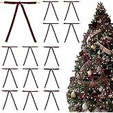 24 Pcs Christmas Burgundy Red Velvet Bows for Gift Wrapping, 5" × 7" Twist Tie Bowknot Premade Ribbon Bows for Bouquets Invitations Baskets Crafts Wreaths Wedding Christmas Party Decorations