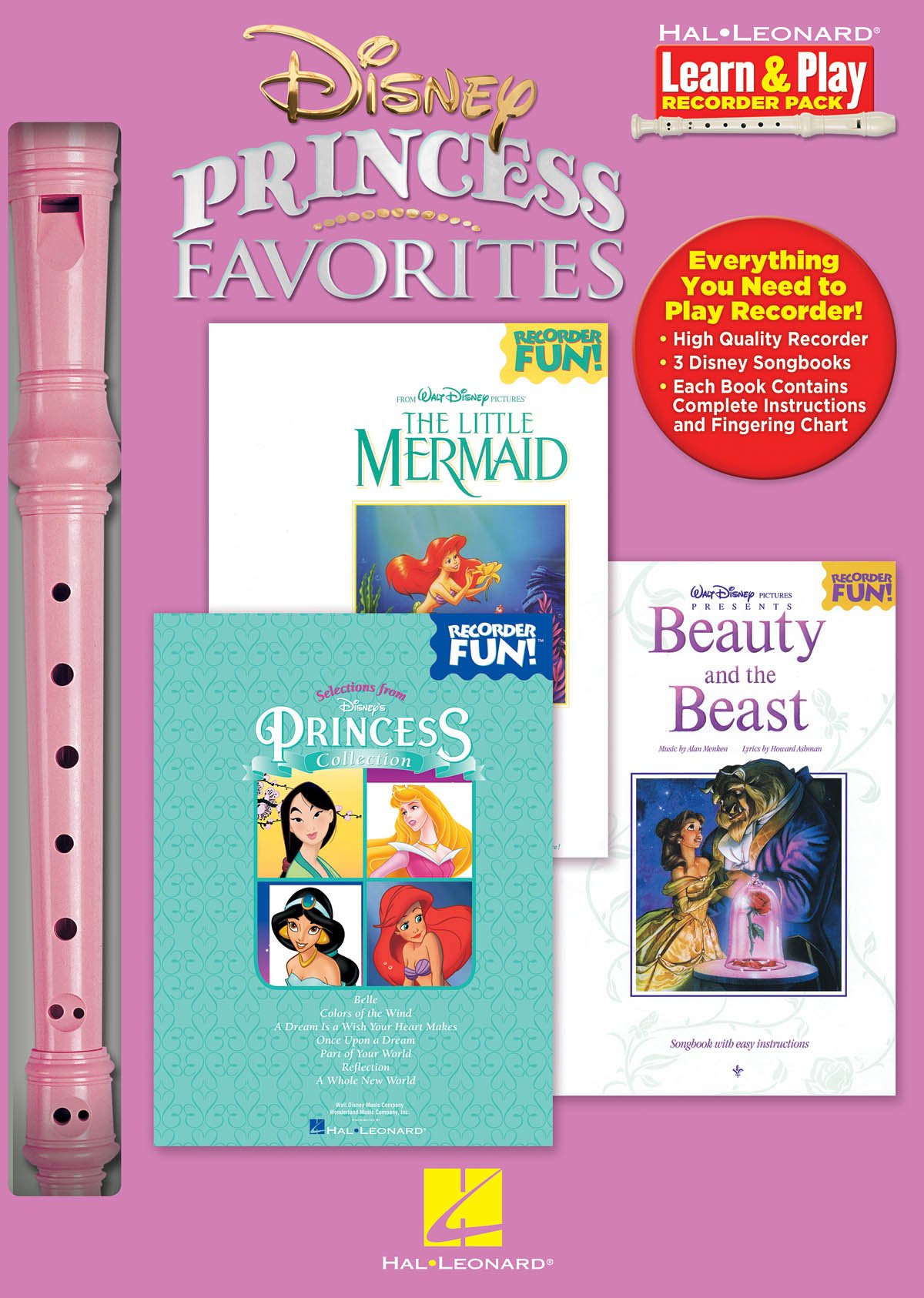 Disney Princess Favorites (Hal Leonard Learn & Play Recorder Pack)