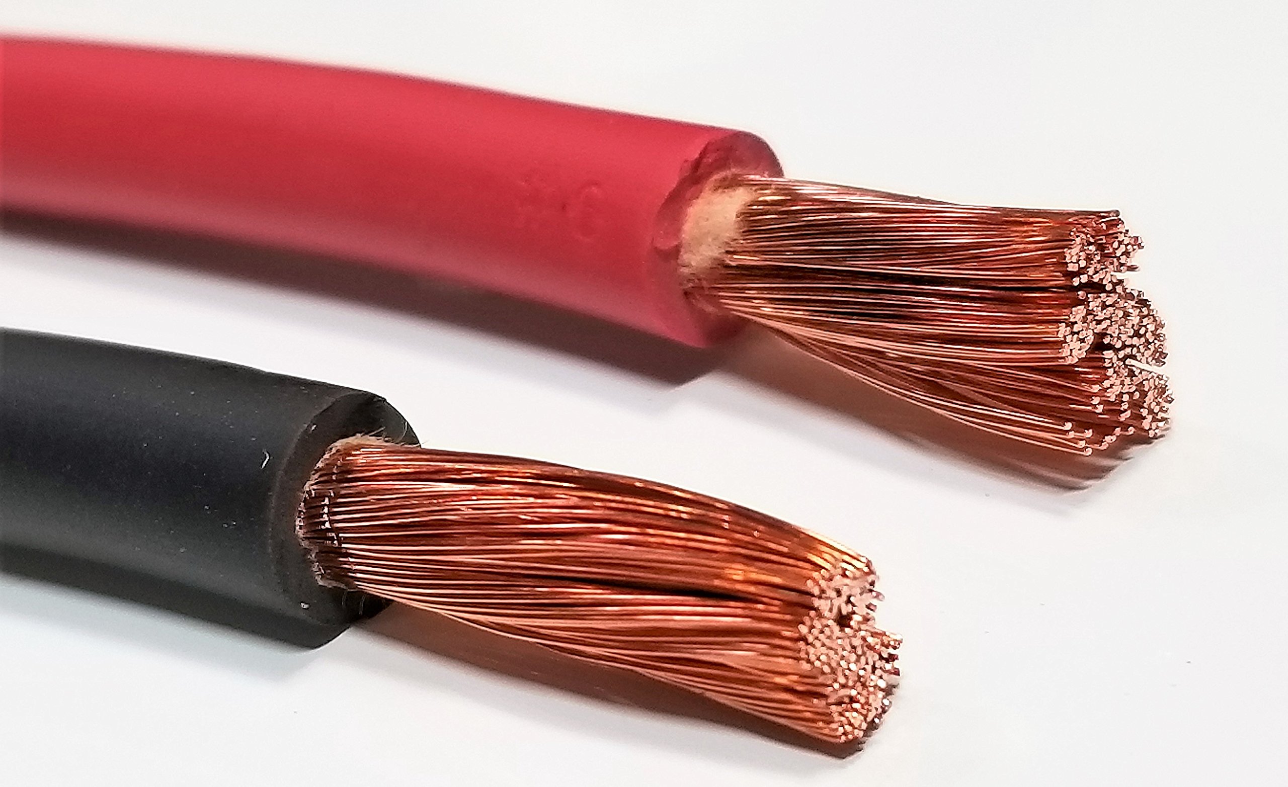 AC/DC WIRE 6 Gauge 6 AWG Welding Battery Pure Copper Flexible Cable Wire - Car, Inverter, RV, Trucks