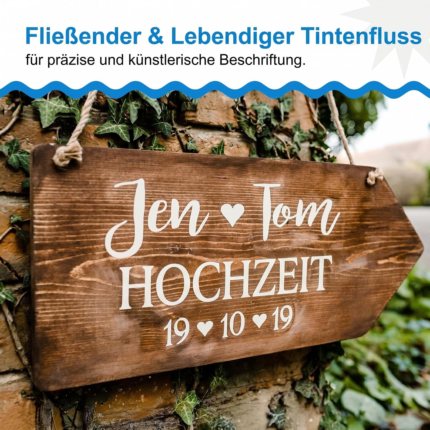 Funcils Kreidestifte - weiß - 6 Kreide Markers Multipack - 1mm, 3mm, 6mm Spitze. Kreidestifte für Fenster, Tafel, Glas und mehr. Geeignet für Erwachsene, Künstler, Lehrer und Kinder. 4