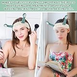 Molain Face Wash Headband Green Coral Fleece Soft Non Slip Elastic view 6