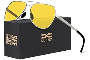 LUENX Aviator Sunglasses for Men Women Polarized New Shades Large Metal Frame - UV 400 Protection