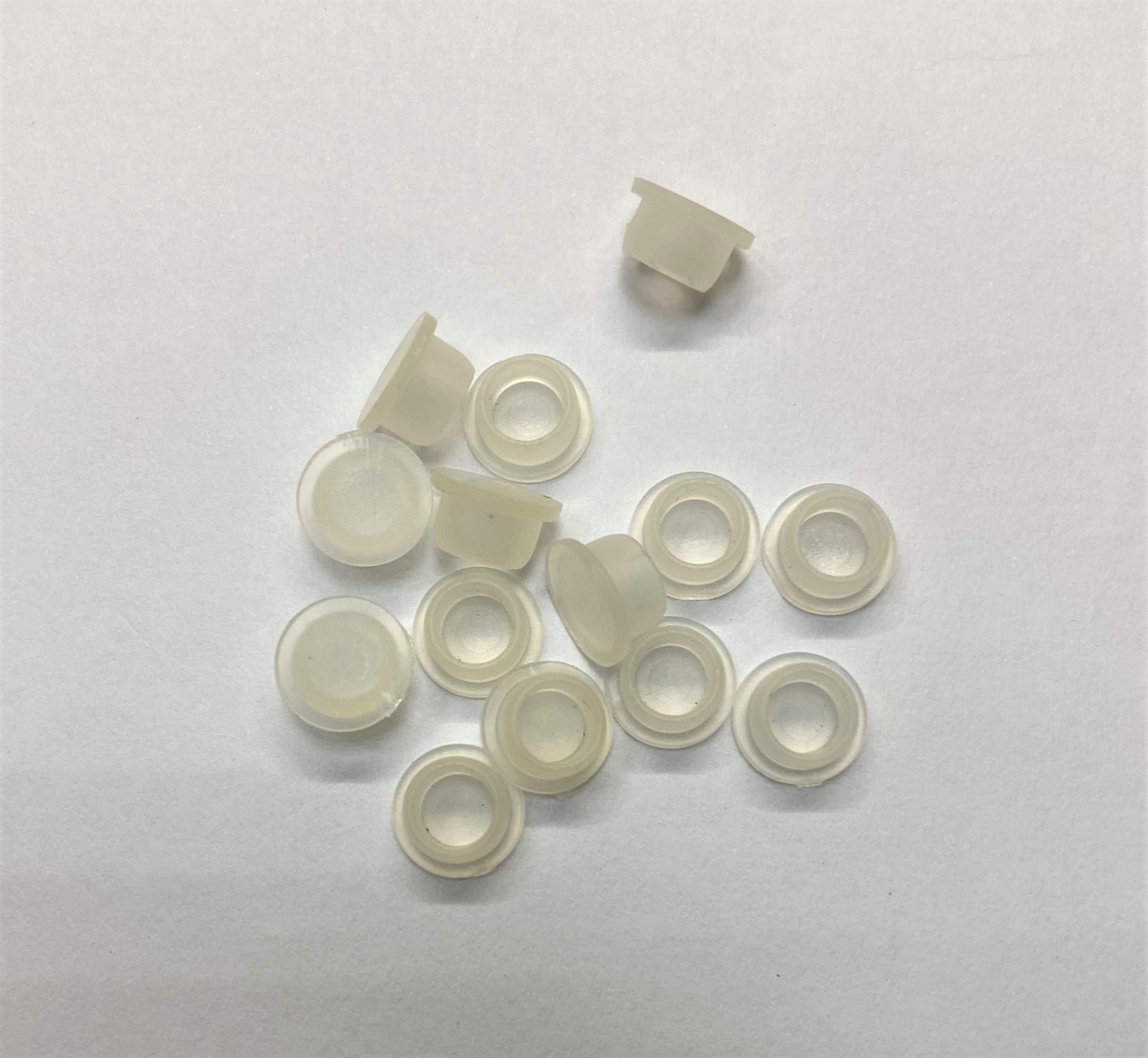 dexierp Protection Force Plug For 1/4" 7mm Hole (Pack of 25) 5/16-18 UNC 5/16-24 UNF M8 Thread Nut Cover Seal LDPE Plastic Mount