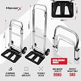 MoverX Aluminium Folding Hand Truck 90kg Heavy Duty Telescopic Handle view 2