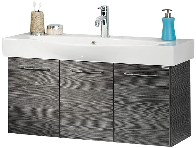 FACKELMANN Waschtischunterschrank VADEA/Badschrank mit Soft-Close-System/Maße (B x H x T): ca. 94 x 44 x 36 cm/hochwertiger S