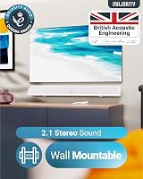 MAJORITY Snowdon Bluetooth Sound Bar 120W 2.1 Subwoofer Wall Mount RCA Optical view 4