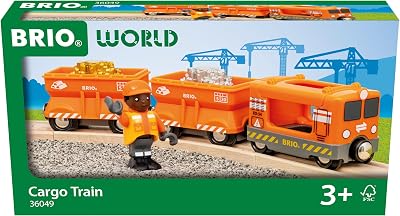 BRIO World Cargo Train for Kids 3 Years Plus Wooden Railway Sets