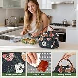 HOMESPON Insulated Lunch Bag Floral B Women's Men Work Lunch Tote 27x21x15 view 7