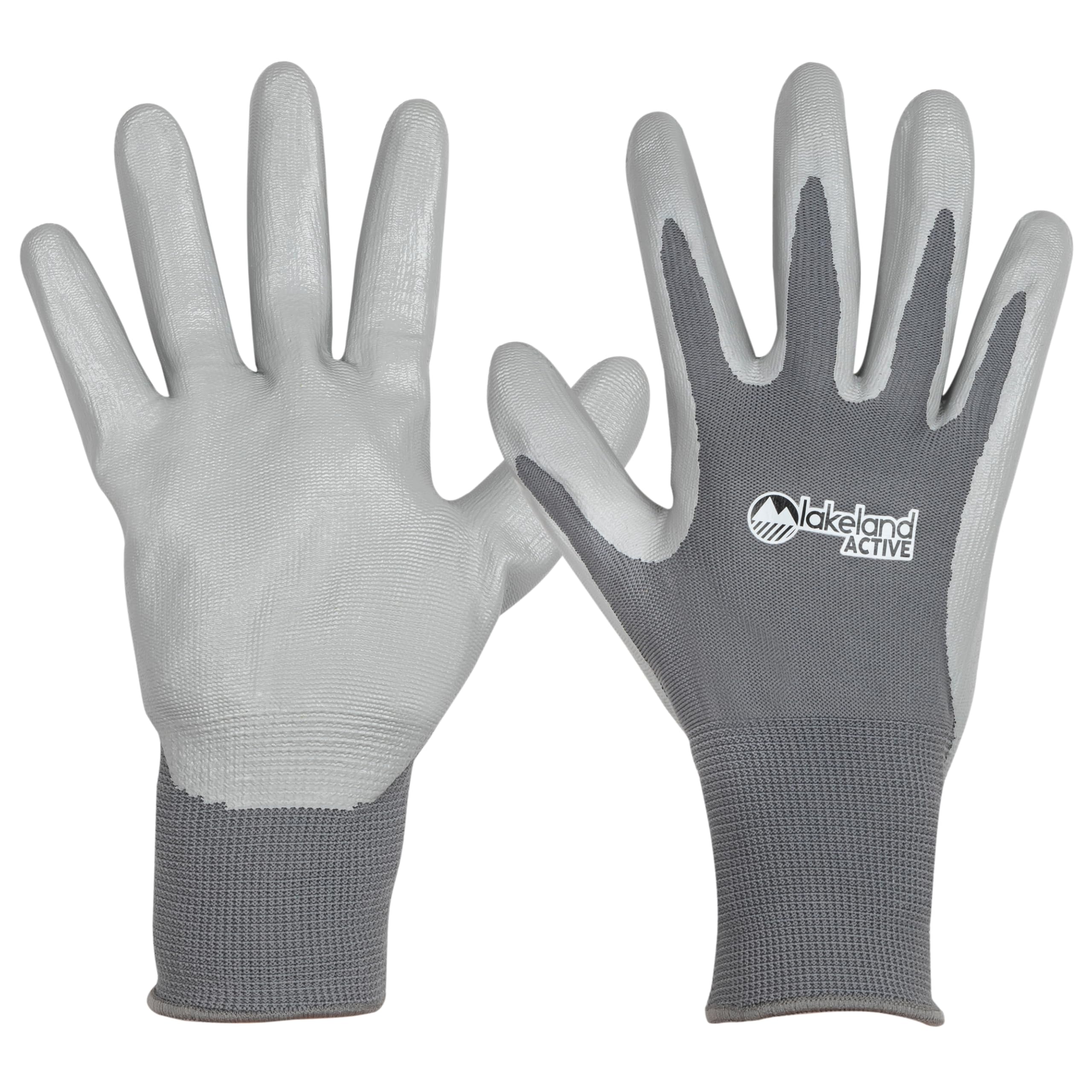 Lakeland Active 1 Pair Orton Weed & Seed Gardening Gloves - Slate Grey - X-Large