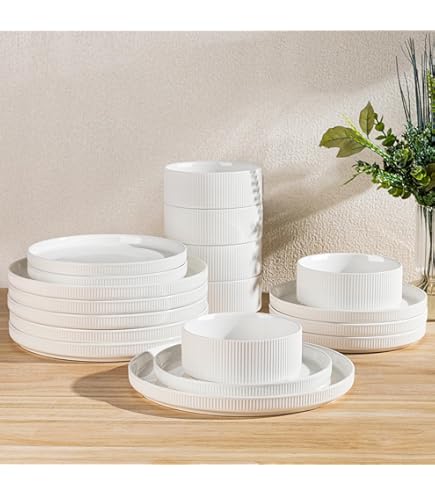 Amazon.com | TheTerra Ceramic Dinnerware Sets for 6, 18 Pieces