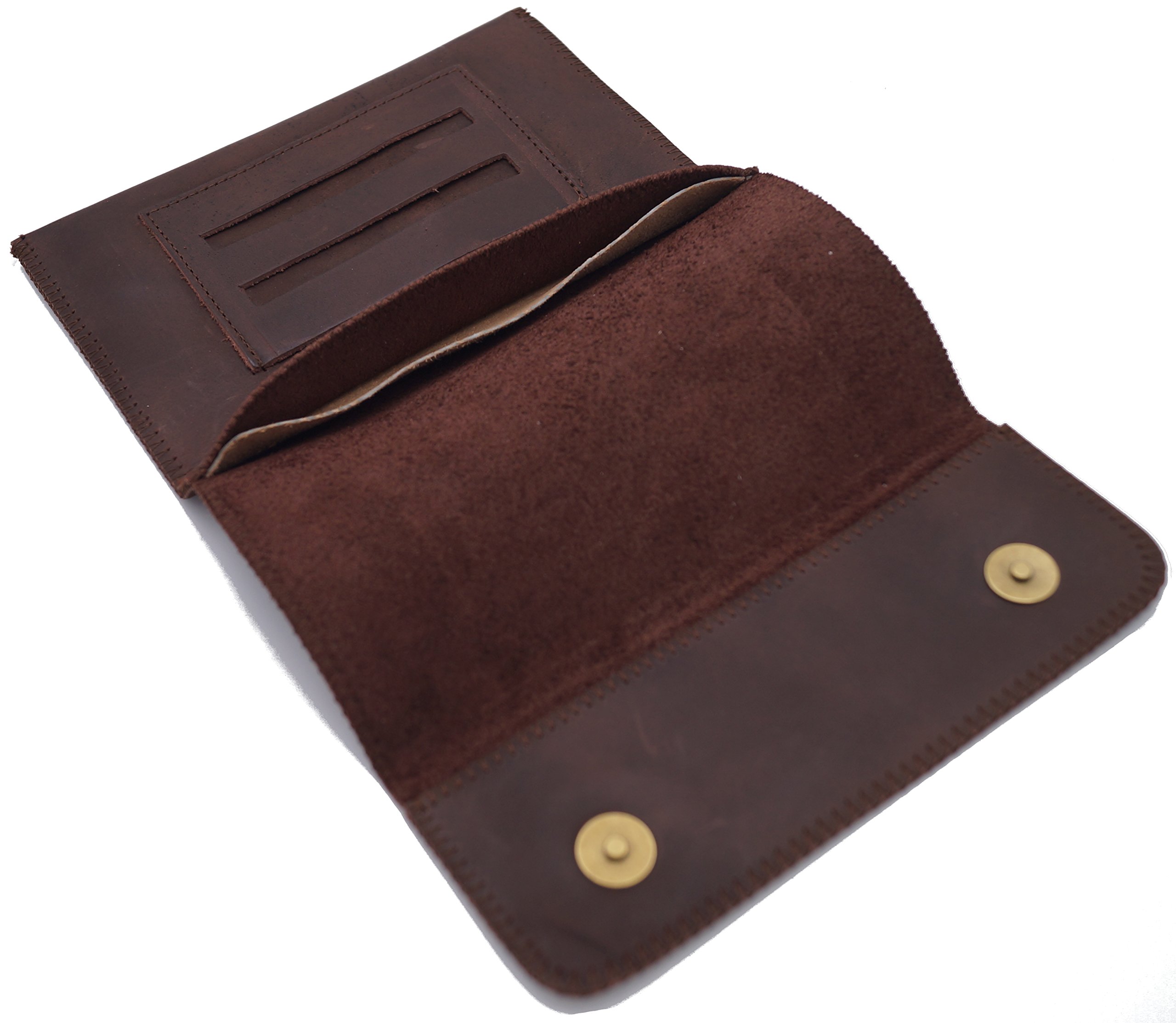 GERMANUS Tobacco Pouch from Genuine Leather - Made in EU - Strong Calf