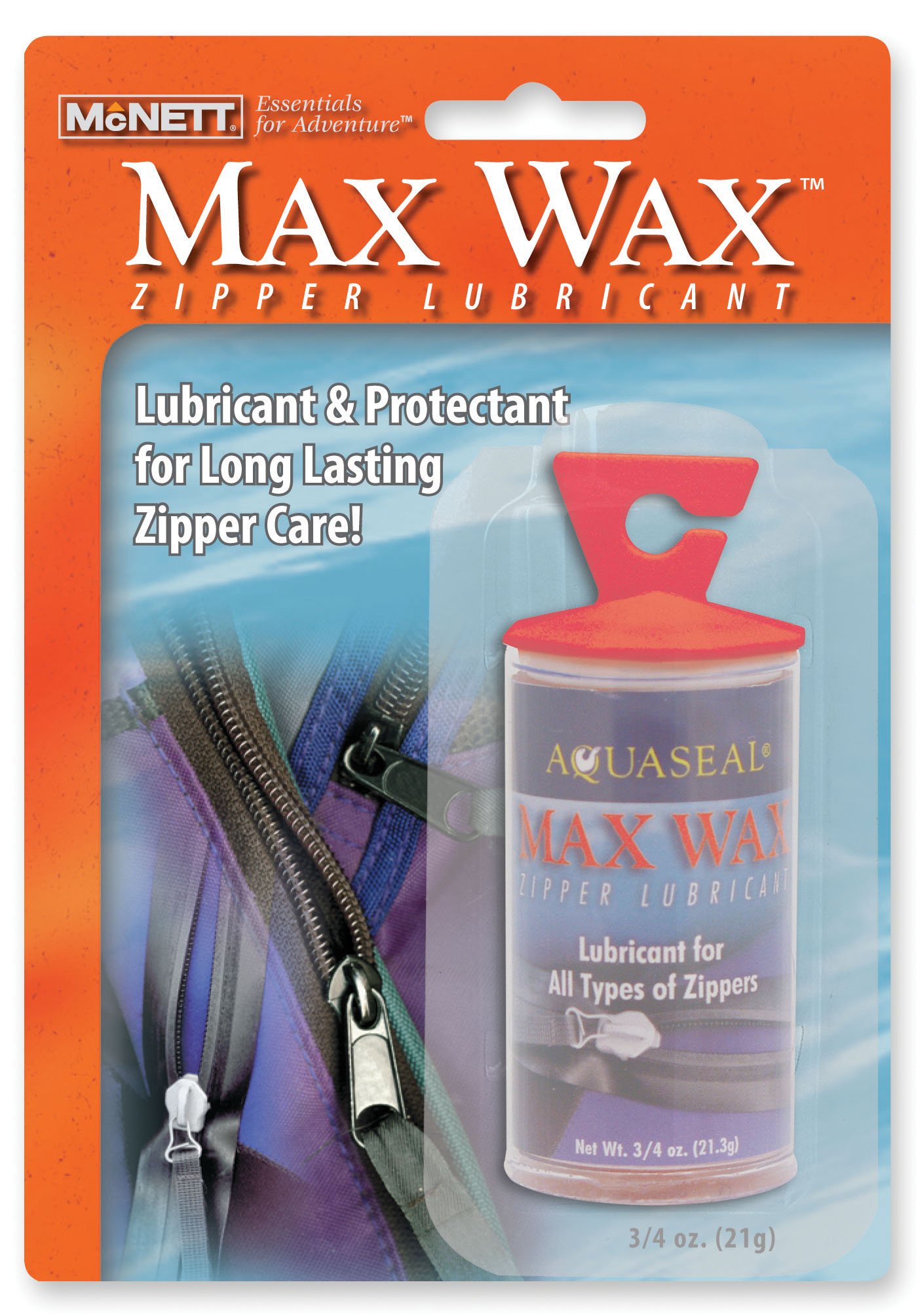 Mcnett Max Wax Stick Lubricant for Drysuit Zippers - 3/4 Oz