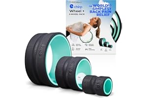 Plexus Chirp WheeChirp Wheel Roller - Neck & Back Roller, Round Design, High Density, 3 Pack for Back Pain, Stretches and Str