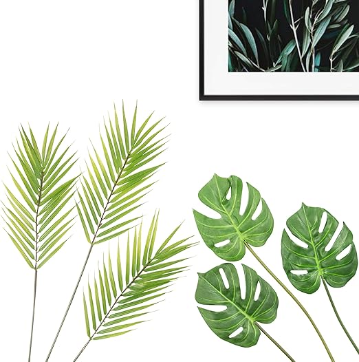 Download Amazon Com Gemway Artificial Tropical Leaves Monstera Leaves Palm For Free Get Wallpaper Amazon Com Gemway Artificial Tropical Leaves Monstera Leaves Palm HD