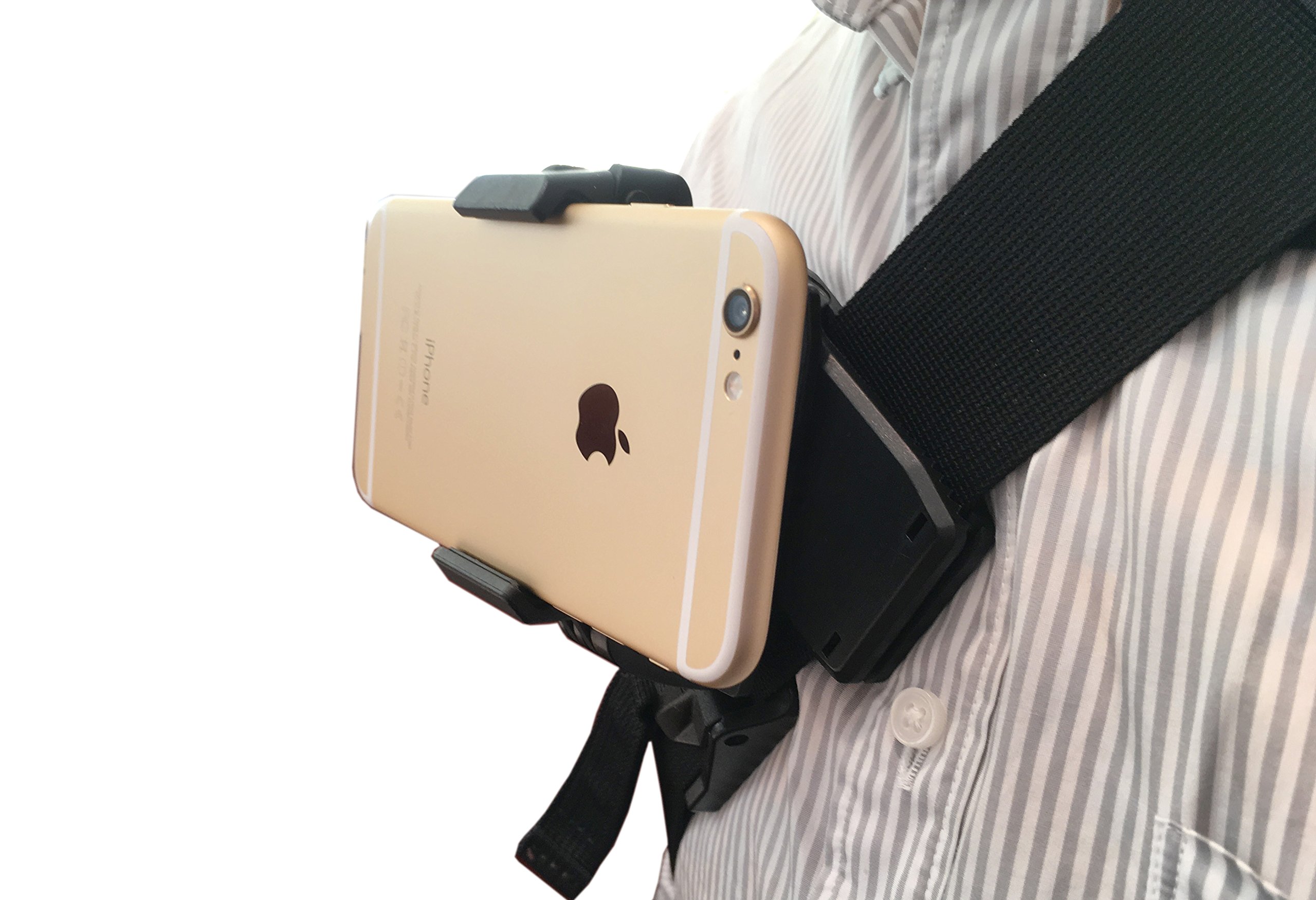 動画撮影に便利 スマホ スマートフォン ベルトクリップマウント iPhone Android 保証書付き商品画像