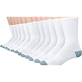 Hanes mens Hanes Men's Socks, X-temp Lightweight Socks, Crew and Ankle, 12-pack
