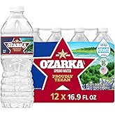 Ozarka Texas Spring Water Bottles - 12 Pack, 16.9 Fl Oz | Still Drinking Water with Naturally Balanced Minerals for a Crisp Clean Taste