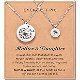 Shonyin Matching Necklace for Mother Daughter Set for 2/3, Valentines Day Gift Mother's Day Birthday Christmas Gifts for Mother Daughter