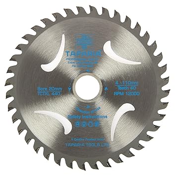 Taparia TCTXL 440 Steel (110mm) Wood Cutting Blade (Silver)