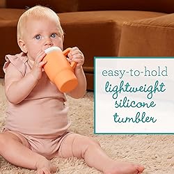 Infantino My 1st Tumbler, Silicone Sippy Cup with