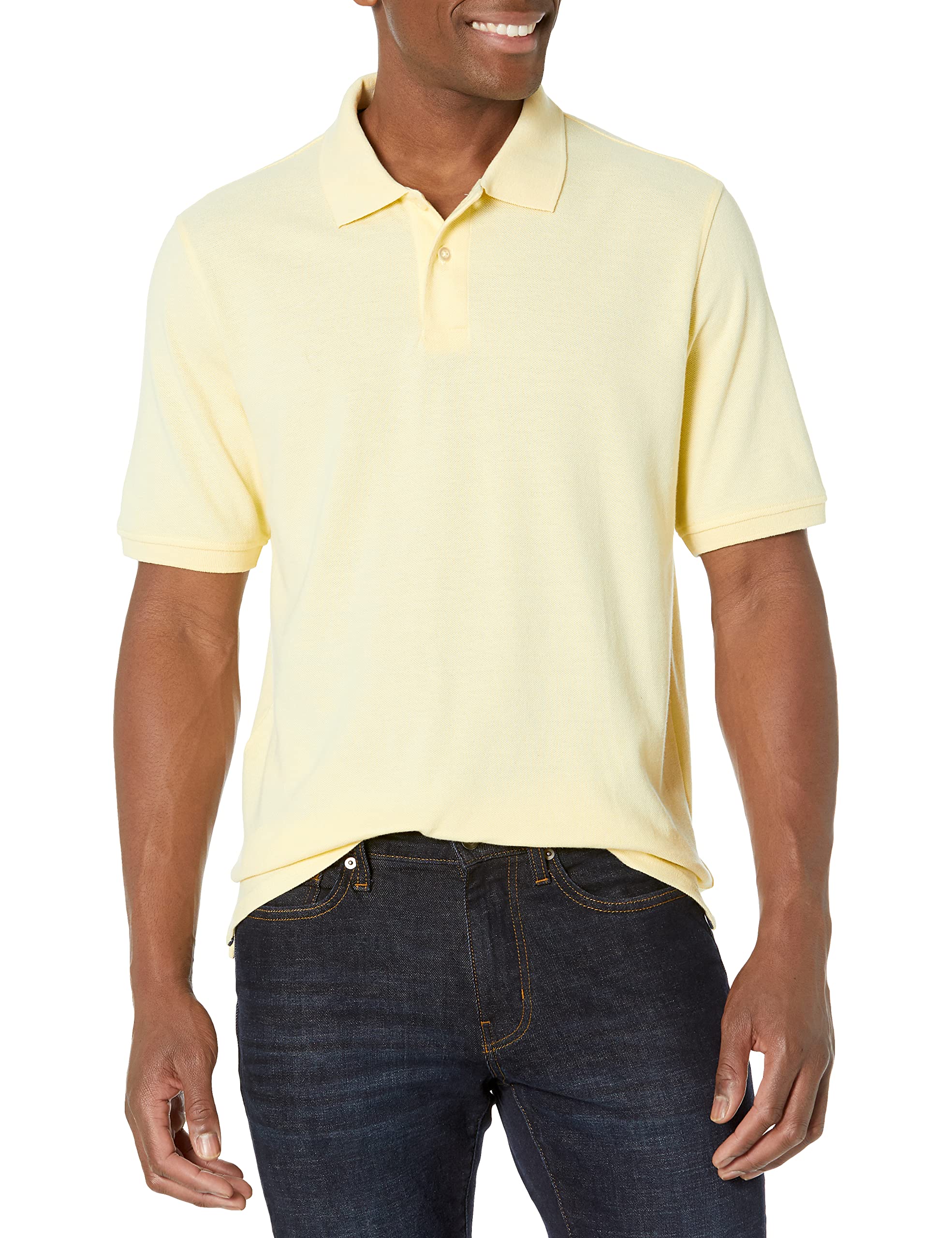Amazon Essentials Men's Regular-Fit Cotton Pique