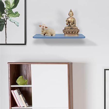 Klaxon Decor Front Glass Shelf (Blue)